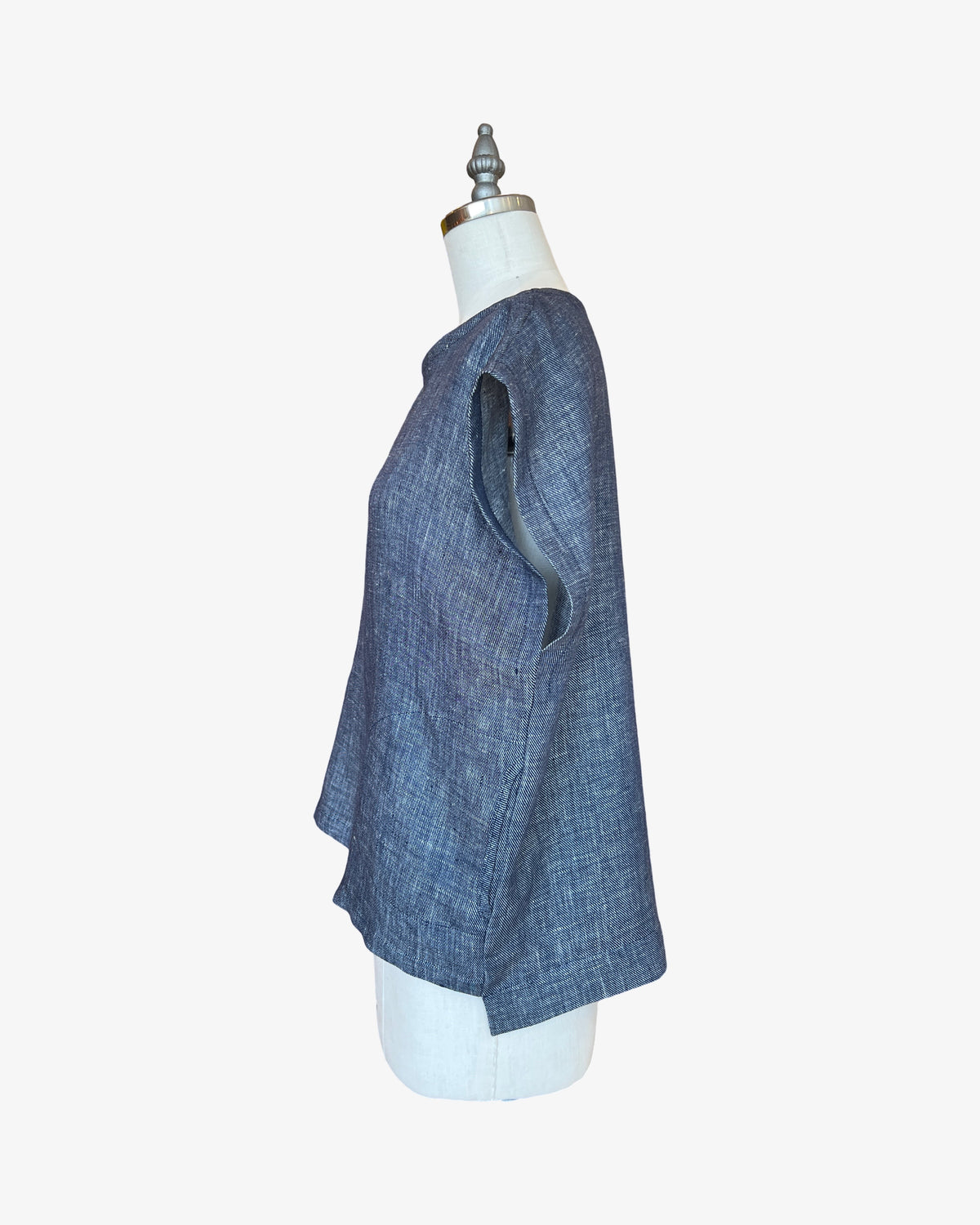 Linen Box Top | 2-Tone Navy