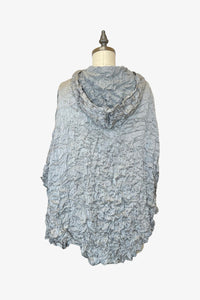 Moth Pebble Poncho | Dove Grey