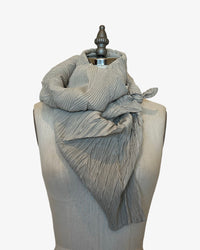 Chaos Pleated Scarf | Stone