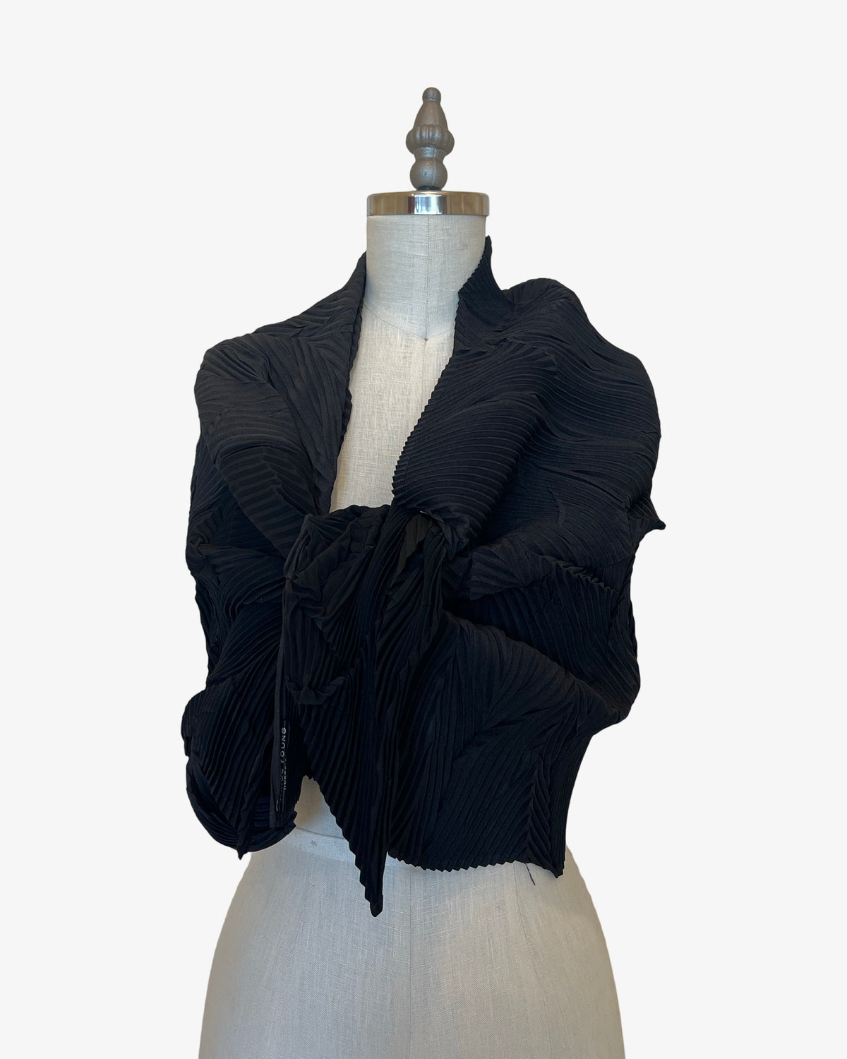 Chaos Pleated Scarf | Black