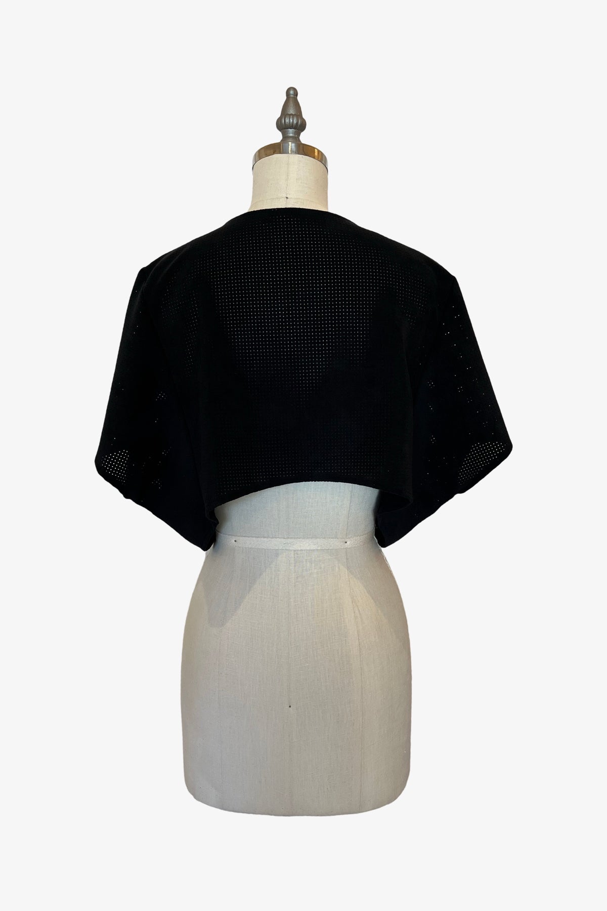 Dolman Wrap | Black Perforated Ultrasuede