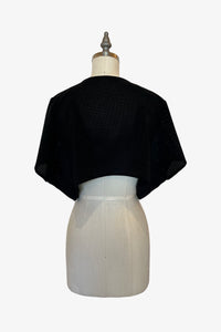 Dolman Wrap | Black Perforated Ultrasuede
