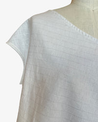 Linen Mojave Top | Lurex Pinstripe