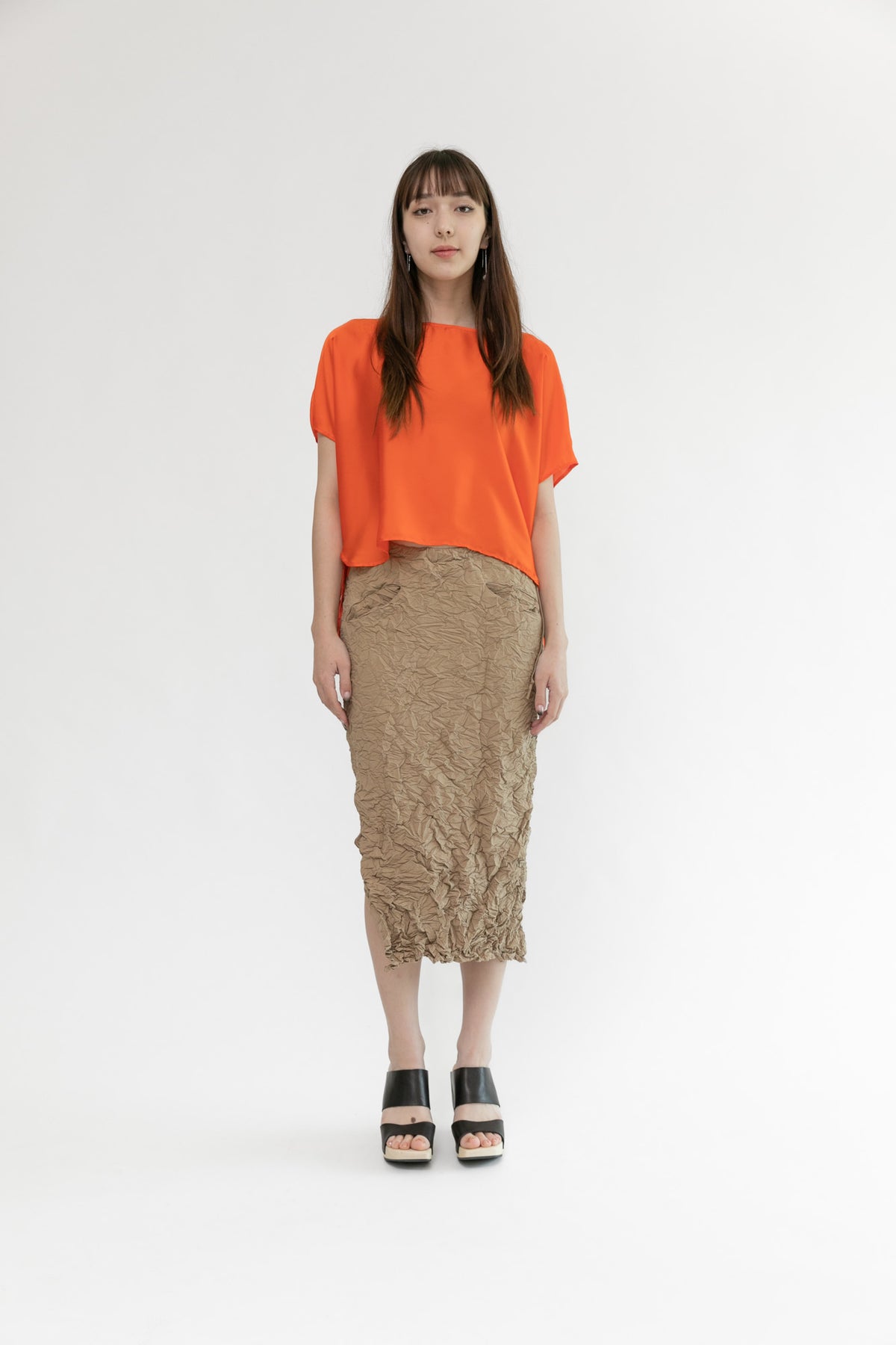 Moth Convertible Column Skirt | Khaki