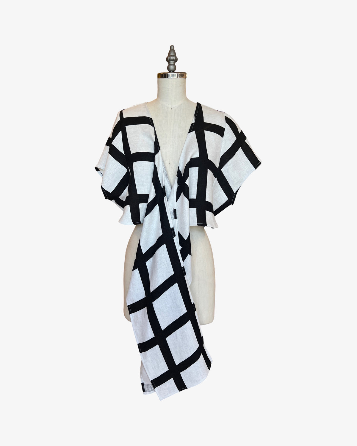 Linen Dolman Wrap | Painted Windowpane