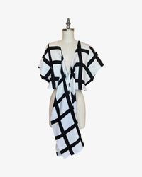 Linen Dolman Wrap | Painted Windowpane