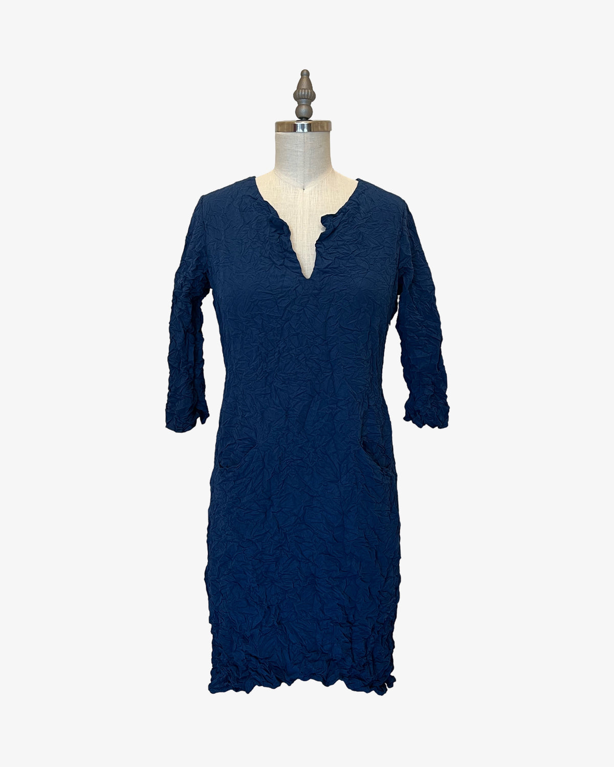 SALE Moth Caftan | Navy Micro