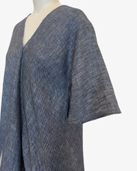 Linen Rorschach Dress | 2-Tone Navy