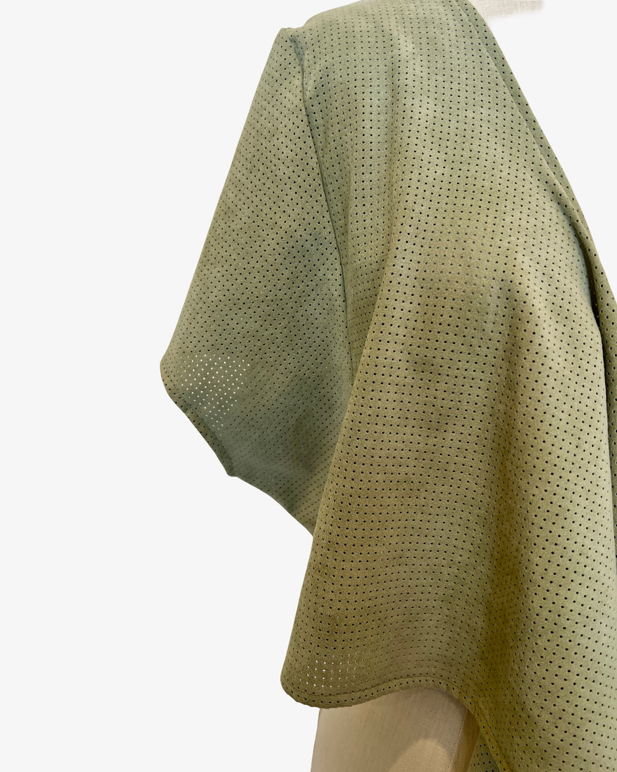 Dolman Wrap | Sage Perforated Ultrasuede