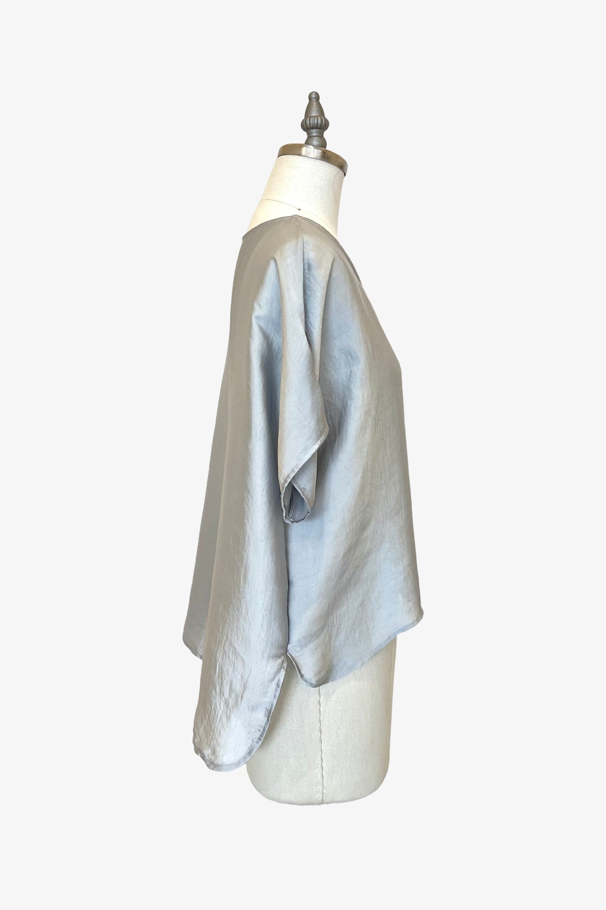 Cropped Easy Tee | Dove Grey Shimmer