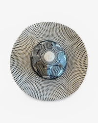Sola Sculpted Patterned Panama Straw Hat