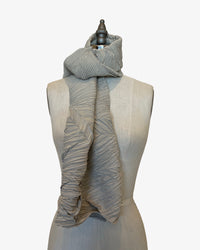 Chaos Pleated Scarf | Stone