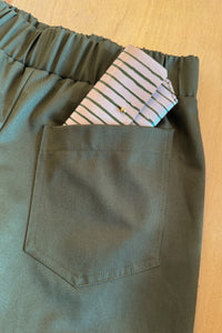SALE Step Stitch Shorts | Organic Olive