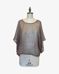 Lisbon Top | Sheer Champagne Shimmer
