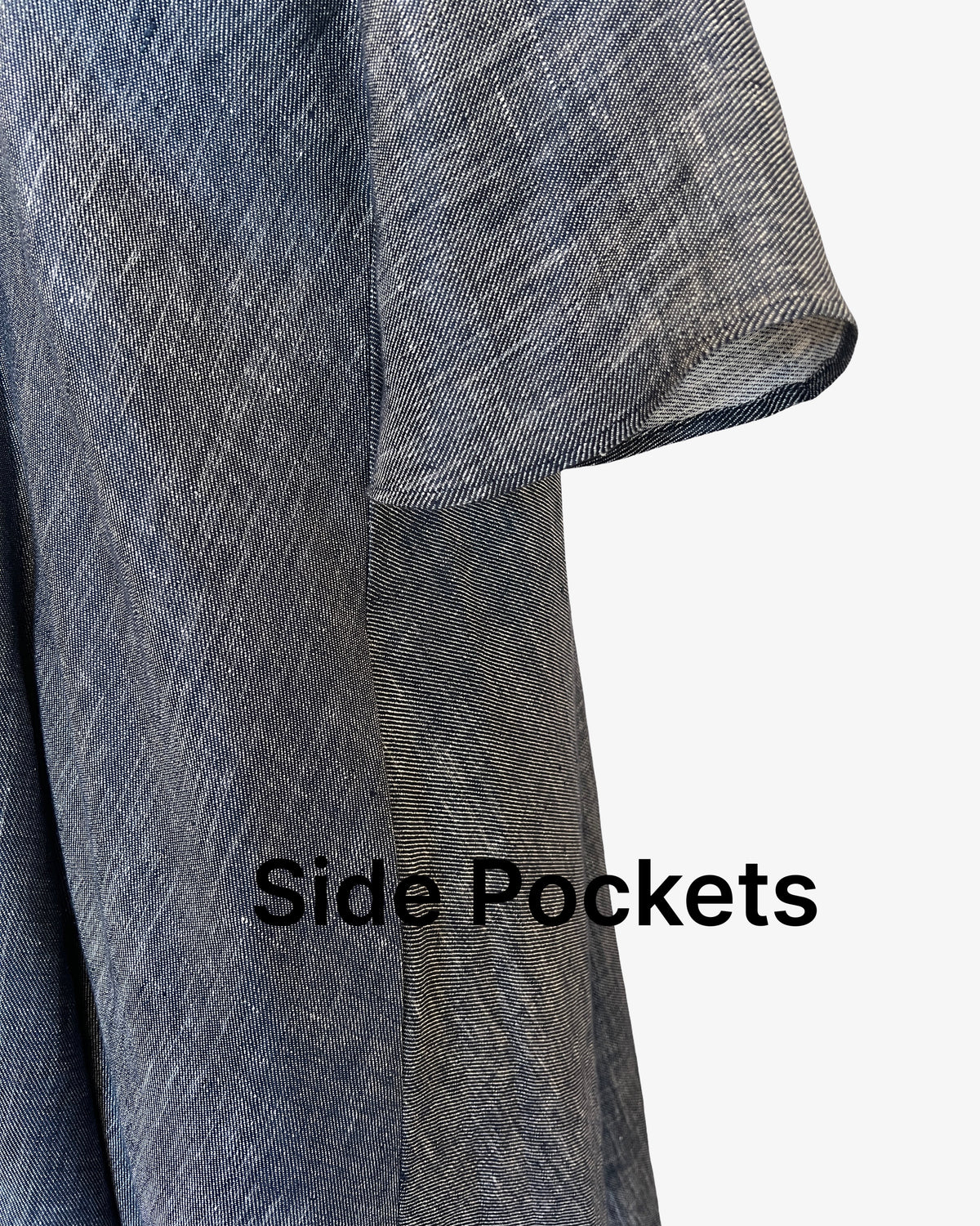 Linen Rorschach Dress | 2-Tone Navy