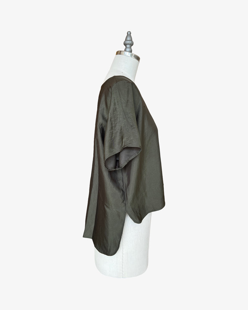 Cropped Easy Tee | Algae Shimmer