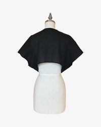 Dolman Wrap | Black Bubble Seersucker