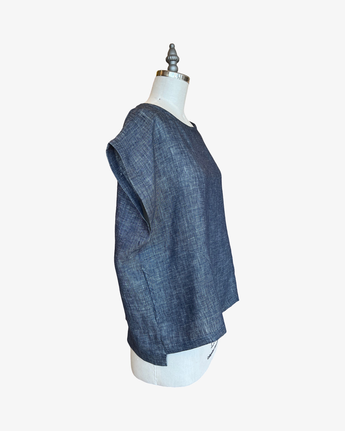 Linen Box Top | 2-Tone Navy