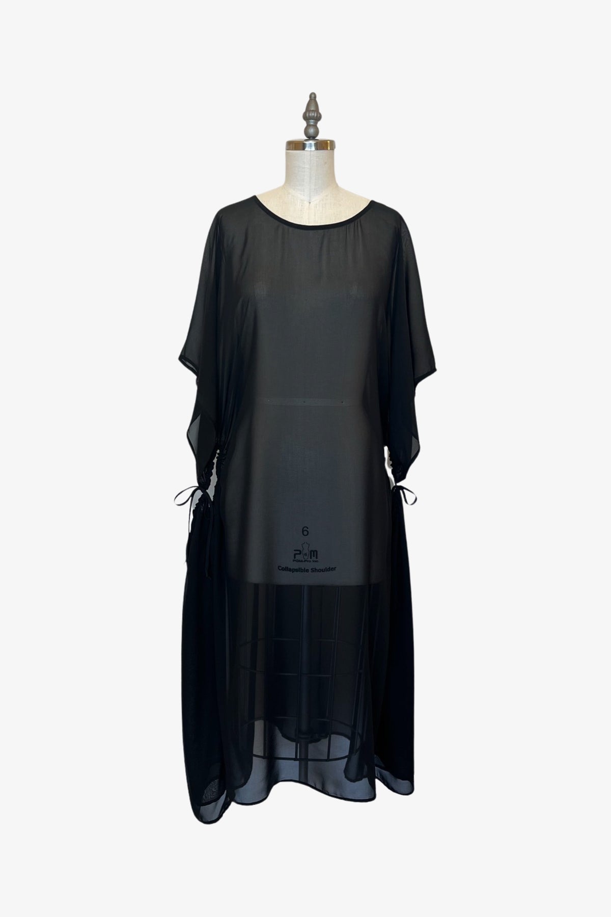 Convertible Lisbon Dress | Sheer Black