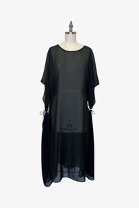 Convertible Lisbon Dress | Sheer Black