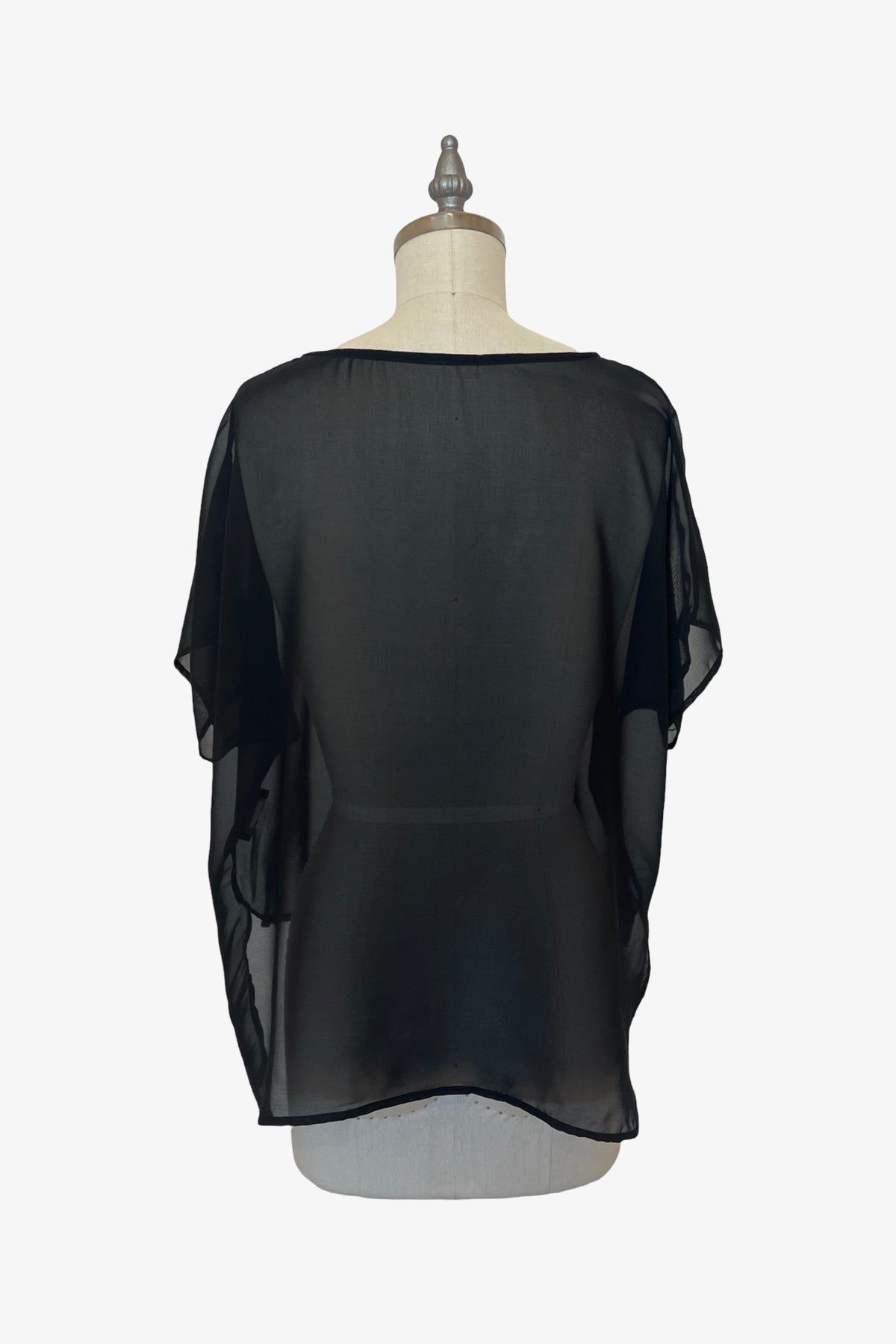 Cropped Easy Tee | Sheer Black