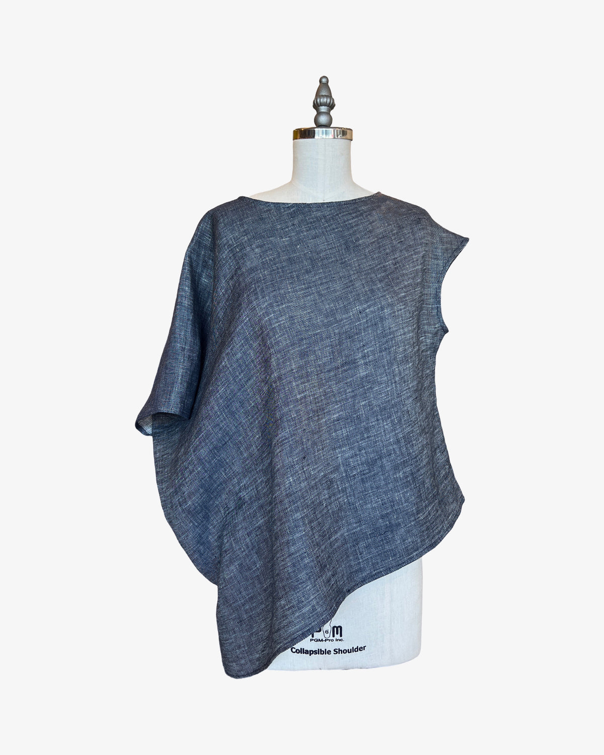 Linen Mojave Top | Two-Tone Navy