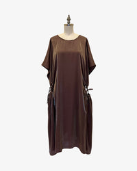 Convertible Lisbon Dress | Metallic Raisin