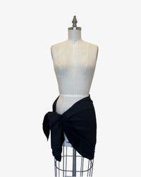 Chaos Pleated Scarf | Black