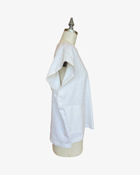Linen Box Top | Lurex Pinstripe