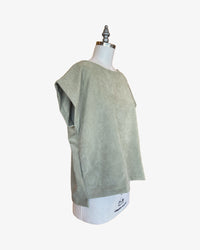 Box Top | Sage Perforated Ultrasuede