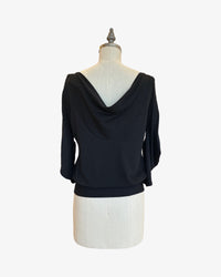 C-Sleeve Banded Top | Organic Jersey