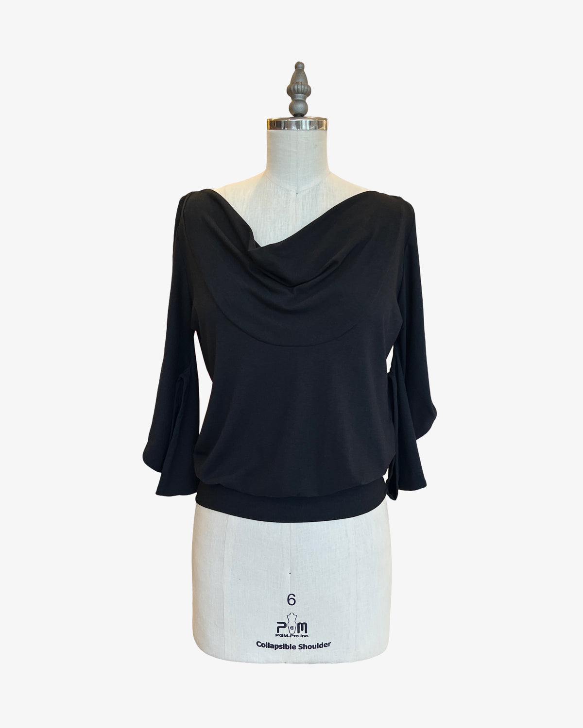 C-Sleeve Banded Top | Organic Jersey