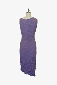 Moth Long Asymmetrical Dress | Lilac