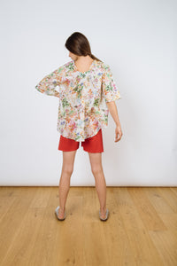 SALE Rorschach Top | White Metallic Garden
