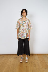 SALE Rorschach Top | White Metallic Garden