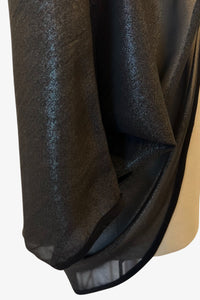 Cocoon Cardigan Wrap | Sheer Black Foil