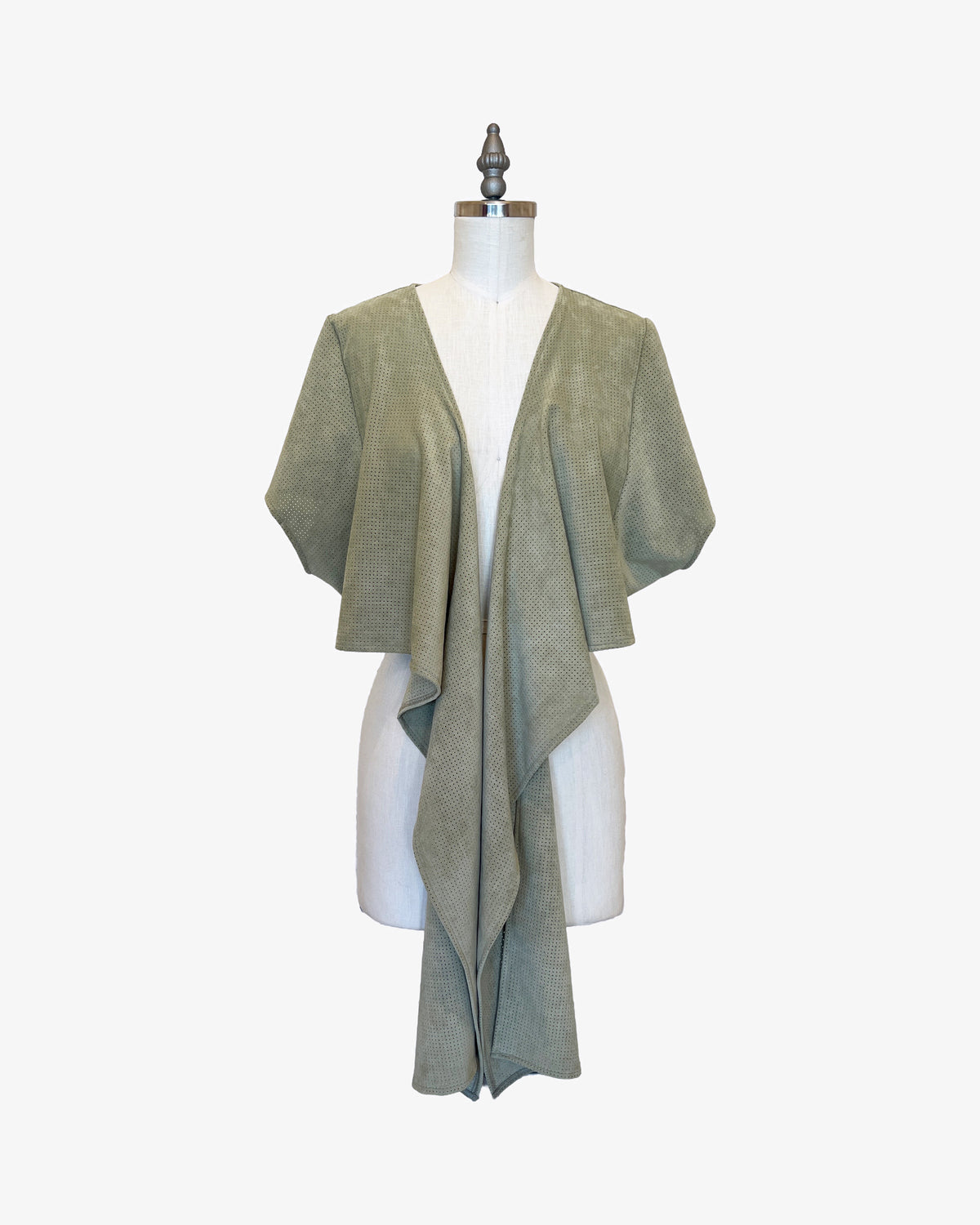 Dolman Wrap | Sage Perforated Ultrasuede