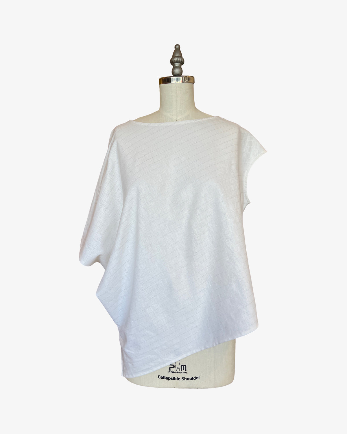 Linen Mojave Top | Lurex Pinstripe
