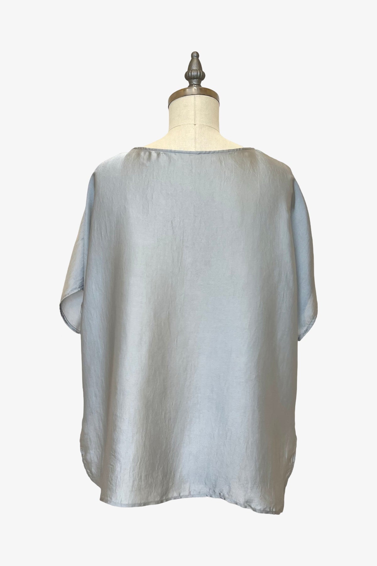 Cropped Easy Tee | Dove Grey Shimmer