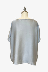 Cropped Easy Tee | Dove Grey Shimmer