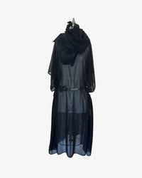 Chaos Pleated Scarf | Black