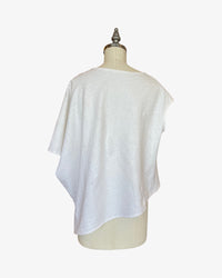 Linen Mojave Top | Lurex Pinstripe