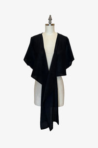 Dolman Wrap | Black Perforated Ultrasuede