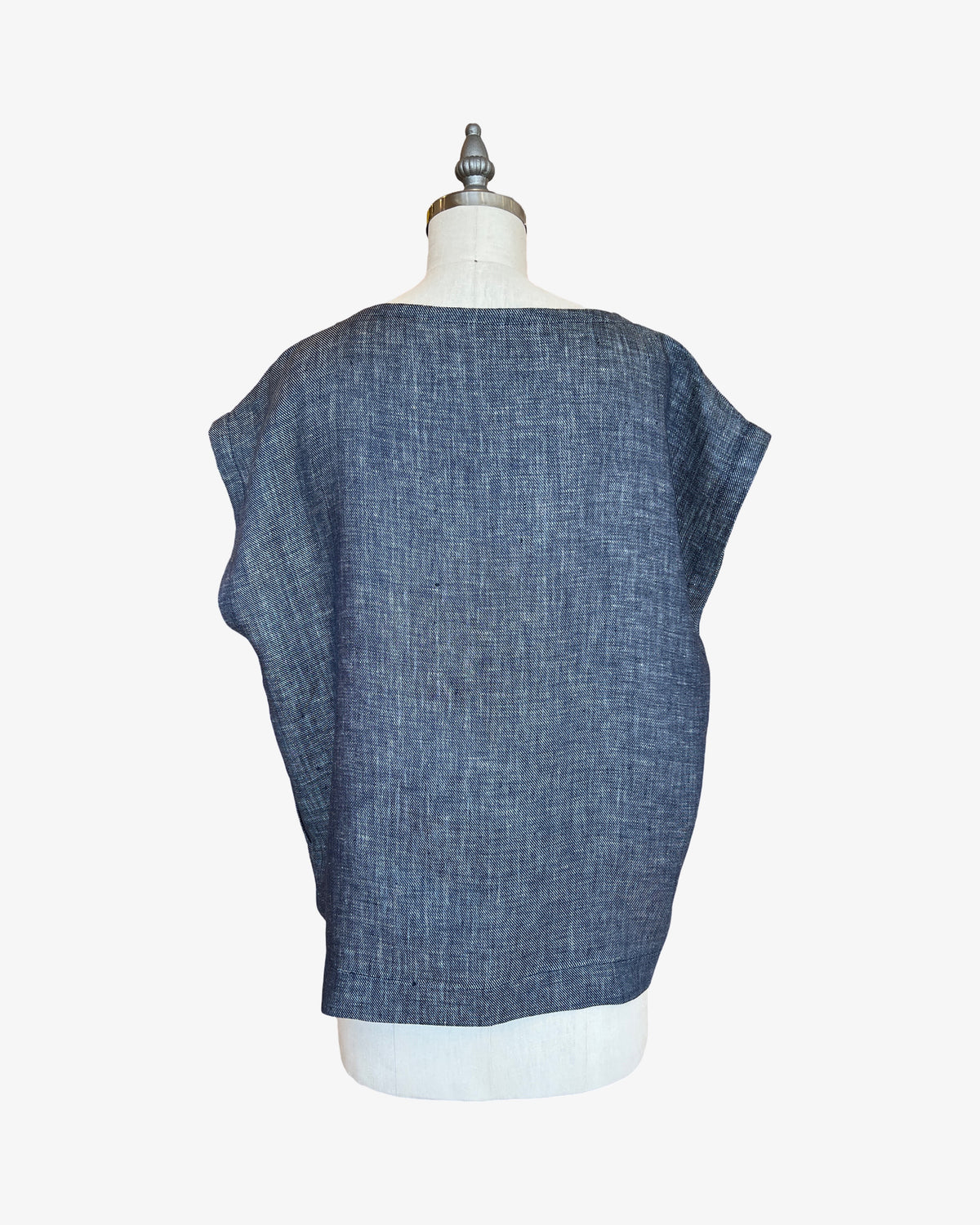 Linen Box Top | 2-Tone Navy