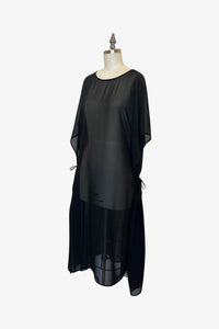 Convertible Lisbon Dress | Sheer Black
