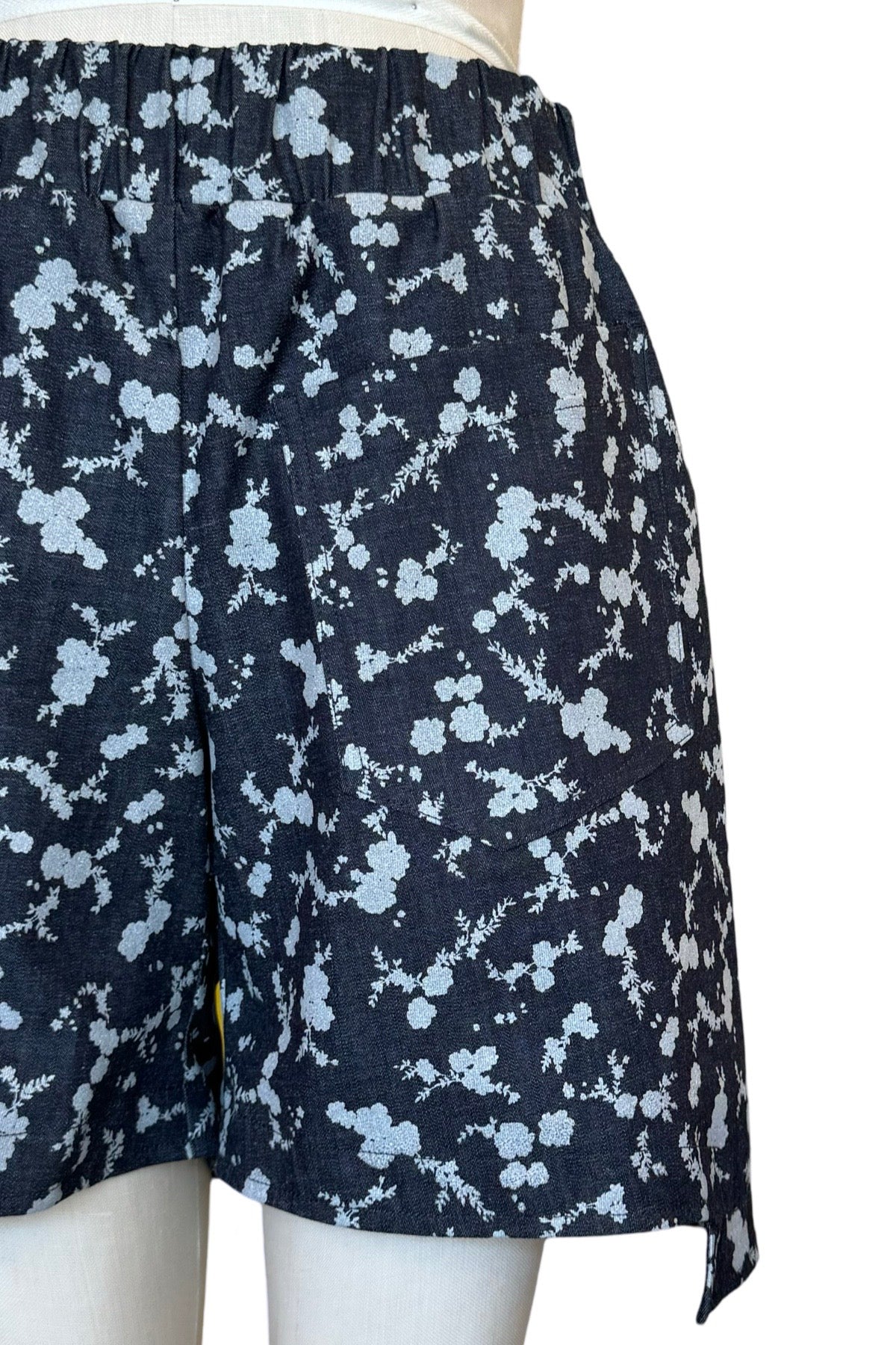 SALE Step Stitch Shorts | Floral Denim