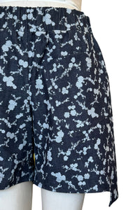 SALE Step Stitch Shorts | Floral Denim