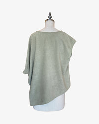 Mojave Top | Sage Perforated Ultrasuede
