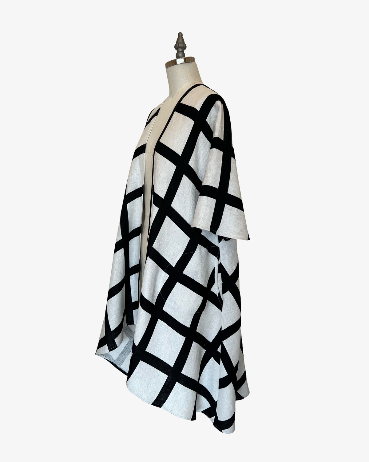 Linen Rorschach Duster | Painted Windowpane