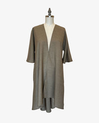 Linen Rorschach Duster | Champagne